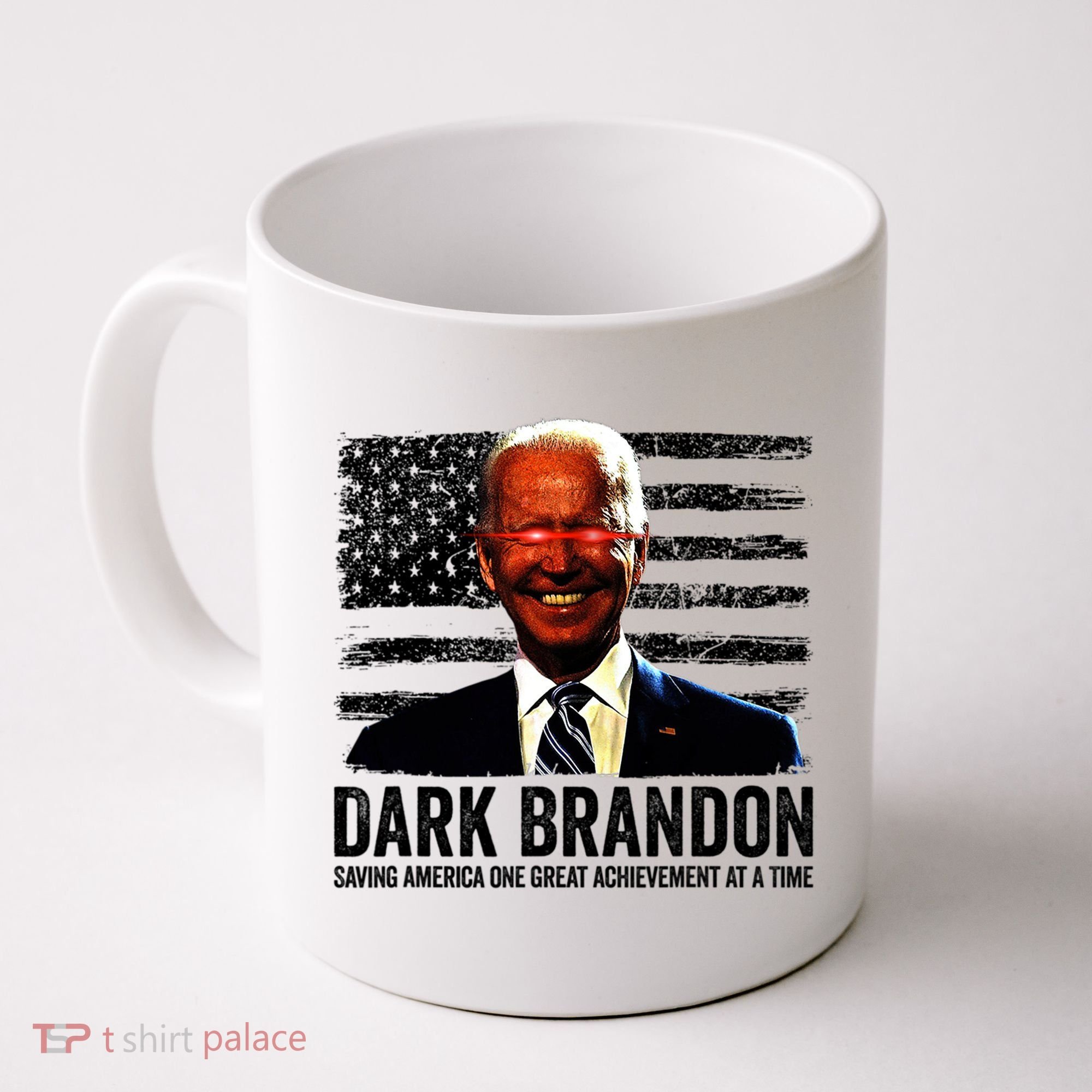 Dark Brandon Saving America Political USA Flag Coffee Mug