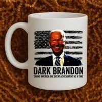 Dark Brandon Saving America Political USA Flag Coffee Mug thumb 2