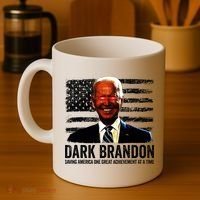 Dark Brandon Saving America Political USA Flag Coffee Mug thumb 4