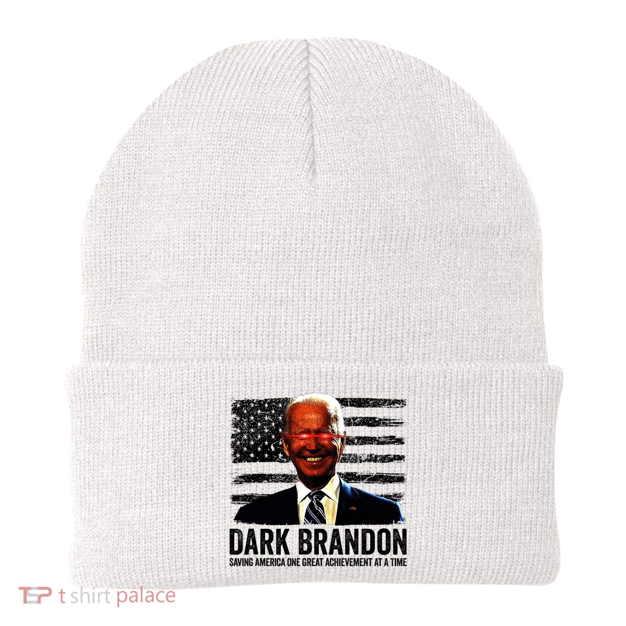 Dark Brandon Saving America Political USA Flag Beanie