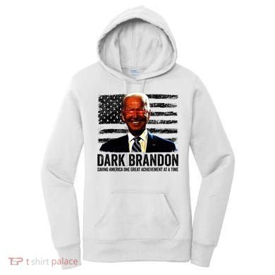 Dark Brandon Saving America Political USA Flag Women's Hoodie