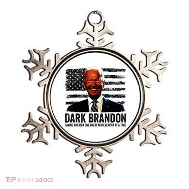 Dark Brandon Saving America Political USA Flag Ornament