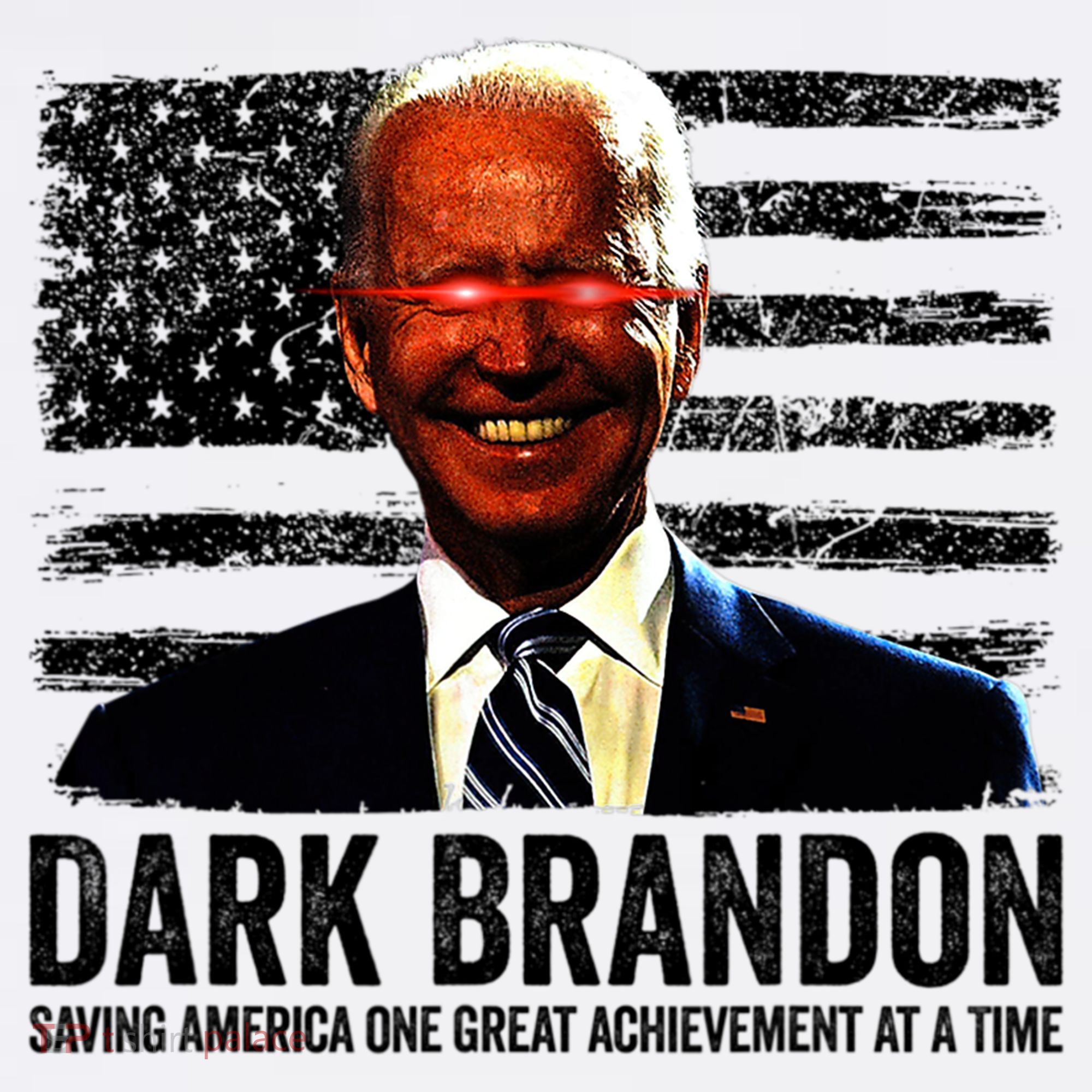 Dark Brandon Saving America Political USA Flag Women's Tank Top