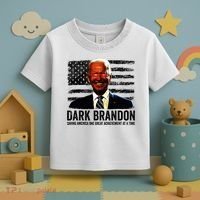 Dark Brandon Saving America Political USA Flag Toddler T-Shirt thumb 3