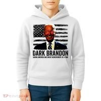Dark Brandon Saving America Political USA Flag Kids Hoodie thumb 4