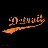 Detroit Baseball Style Cracked Lettering City Pride Sweatshirt thumb 3