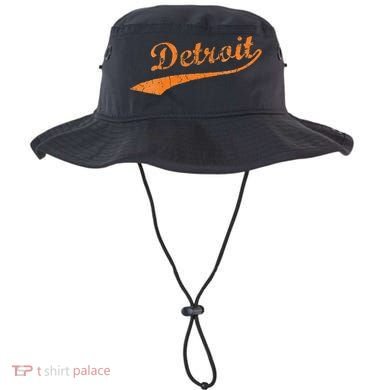 Detroit Baseball Style Cracked Lettering City Pride Bucket Hat