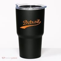 Detroit Baseball Style Cracked Lettering City Pride Tumbler thumb 0