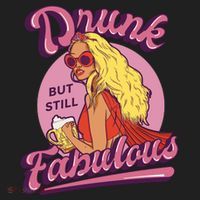Drunk But Still Fabulous Women's Sweatshirt thumb 2