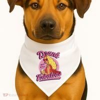 Drunk But Still Fabulous USA-Made Doggie Bandana thumb 1