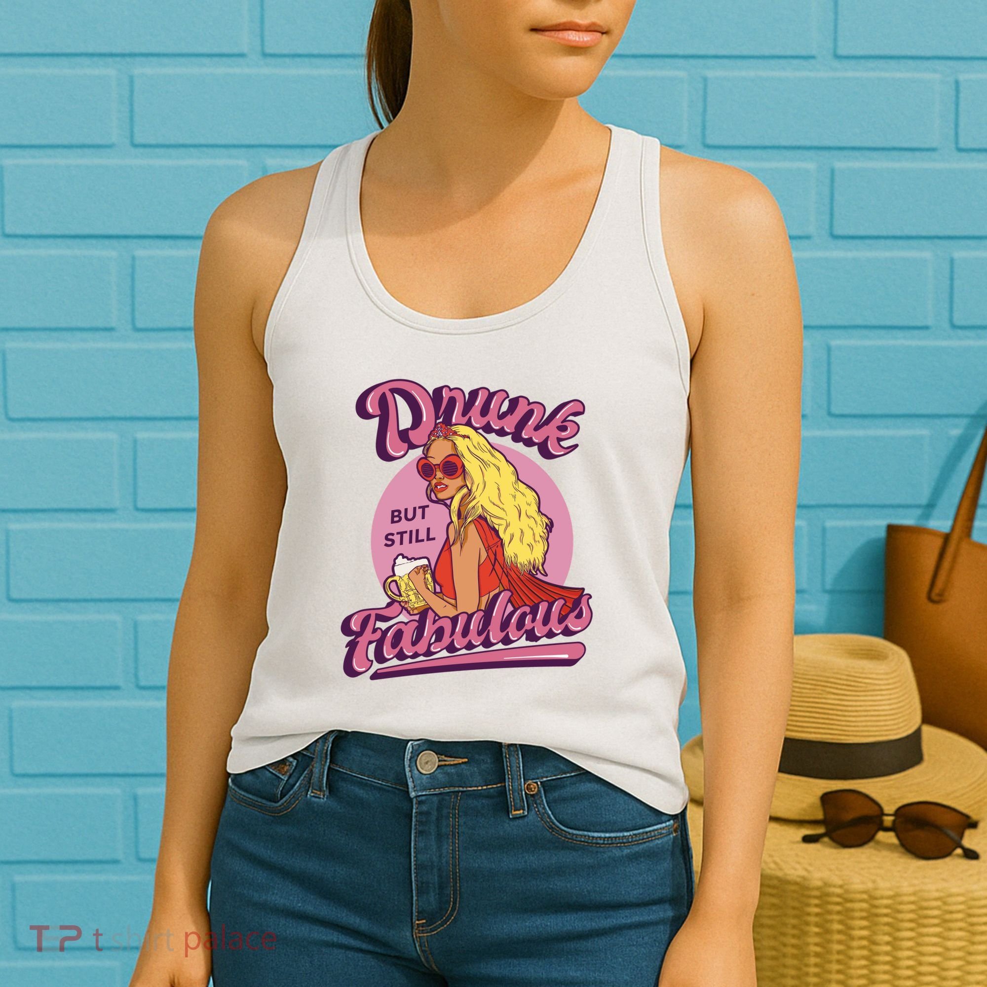 Drunk But Still Fabulous Women's Tank Top