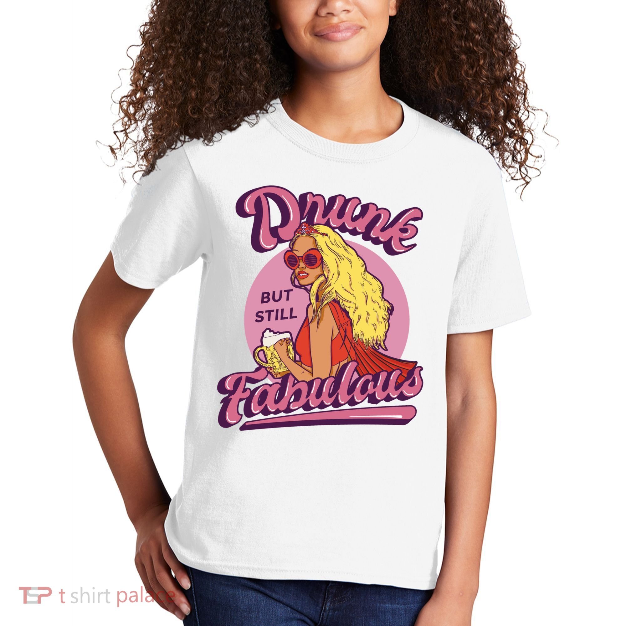 Drunk But Still Fabulous Kids T-Shirt