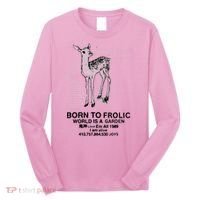 Deer Born To Frolic World Is A Garden Love Em All 1989 Long Sleeve Shirt thumb 0