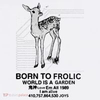 Deer Born To Frolic World Is A Garden Love Em All 1989 Women's Hoodie thumb 2