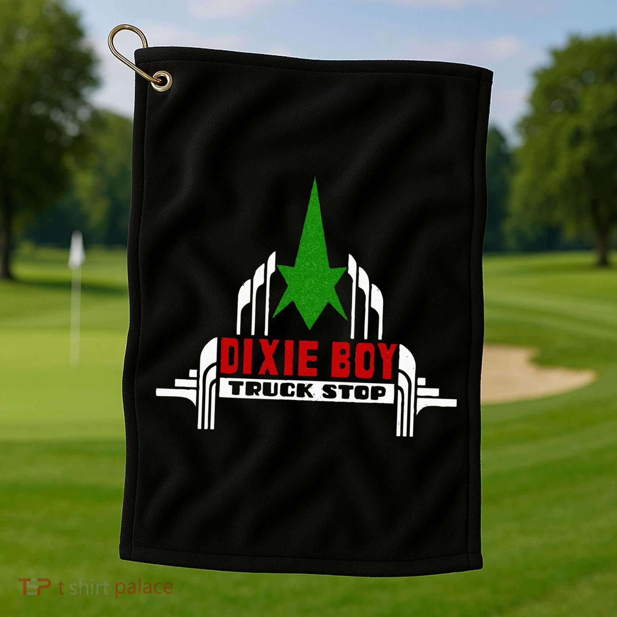 Dixie Boy Truck Stop Maximum Funny Overdrive Golf Towel