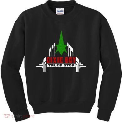 Dixie Boy Truck Stop Maximum Funny Overdrive Kids Sweatshirt