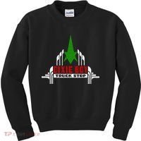 Dixie Boy Truck Stop Maximum Funny Overdrive Kids Sweatshirt thumb 0