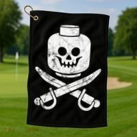 Dead Bricks Tell No Tales Golf Towel thumb 1