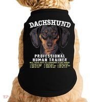 Dachshund Black Tan Professional Human Trainer Cute Dog Doggie Tank thumb 0