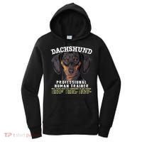 Dachshund Black Tan Professional Human Trainer Cute Dog Women's Hoodie thumb 0