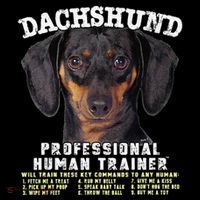 Dachshund Black Tan Professional Human Trainer Cute Dog Women's Hoodie thumb 2