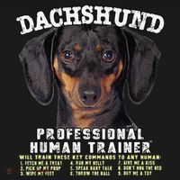 Dachshund Black Tan Professional Human Trainer Cute Dog Ornament thumb 1
