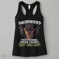Dachshund Black Tan Professional Human Trainer Cute Dog Women's Tank Top thumb 3