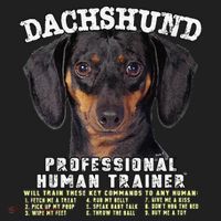 Dachshund Black Tan Professional Human Trainer Cute Dog Hat thumb 2