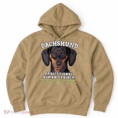 Dachshund Black Tan Professional Human Trainer Cute Dog Hoodie