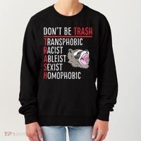Don't Be Trash Funny Racoon Women's Sweatshirt thumb 0