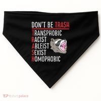 Don't Be Trash Funny Racoon USA-Made Doggie Bandana thumb 0