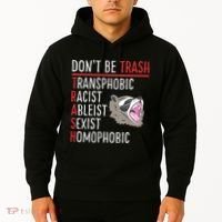 Don't Be Trash Funny Racoon Hoodie thumb 2
