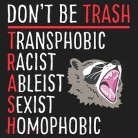 Don't Be Trash Funny Racoon Beanie thumb 2