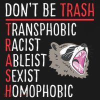 Don't Be Trash Funny Racoon Polo thumb 3