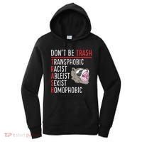 Don't Be Trash Funny Racoon Women's Hoodie thumb 0