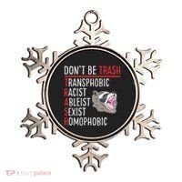 Don't Be Trash Funny Racoon Ornament thumb 0