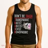 Don't Be Trash Funny Racoon Tank Top thumb 3