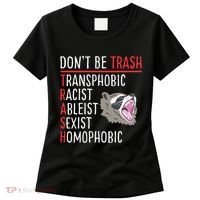 Don't Be Trash Funny Racoon Women's T-Shirt thumb 0