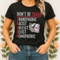Don't Be Trash Funny Racoon Women's T-Shirt thumb 2