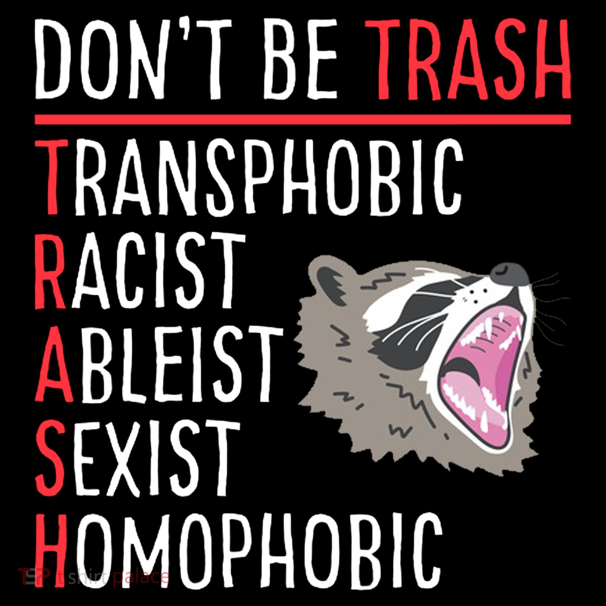 Don't Be Trash Funny Racoon Kids Sweatshirt