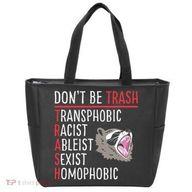 Don't Be Trash Funny Racoon Tote Bag