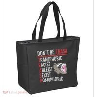 Don't Be Trash Funny Racoon Tote Bag thumb 2