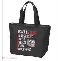 Don't Be Trash Funny Racoon Tote Bag thumb 3