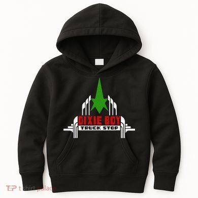 Dixie Boy Truck Stop Maximum Funny Overdrive Kids Hoodie
