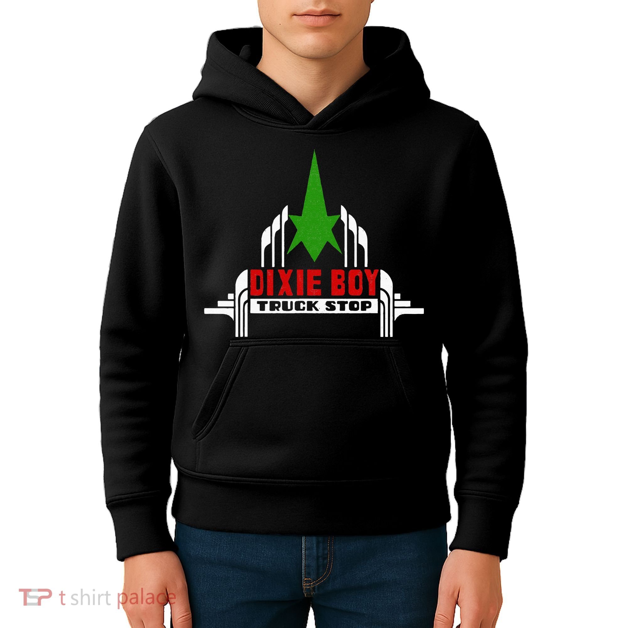 Dixie Boy Truck Stop Maximum Funny Overdrive Kids Hoodie