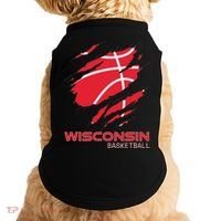 Distressed Basketball The Badger State Home Wisconsin Hoops Doggie Tank thumb 0