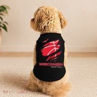 Distressed Basketball The Badger State Home Wisconsin Hoops Doggie Tank thumb 2