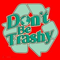 Don't Be Trashy Cool Gift Santa Hat thumb 1