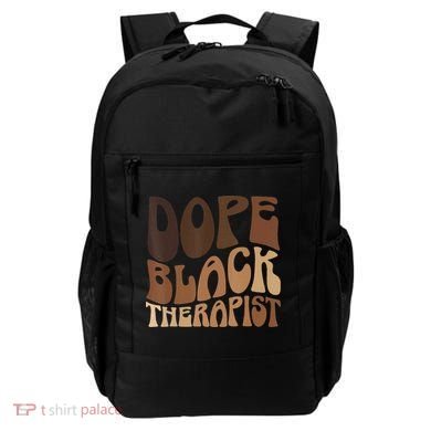 Dope Black Therapist Black Pride Afrocentric Melanin Backpack