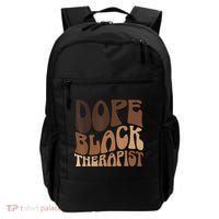 Dope Black Therapist Black Pride Afrocentric Melanin Backpack thumb 0